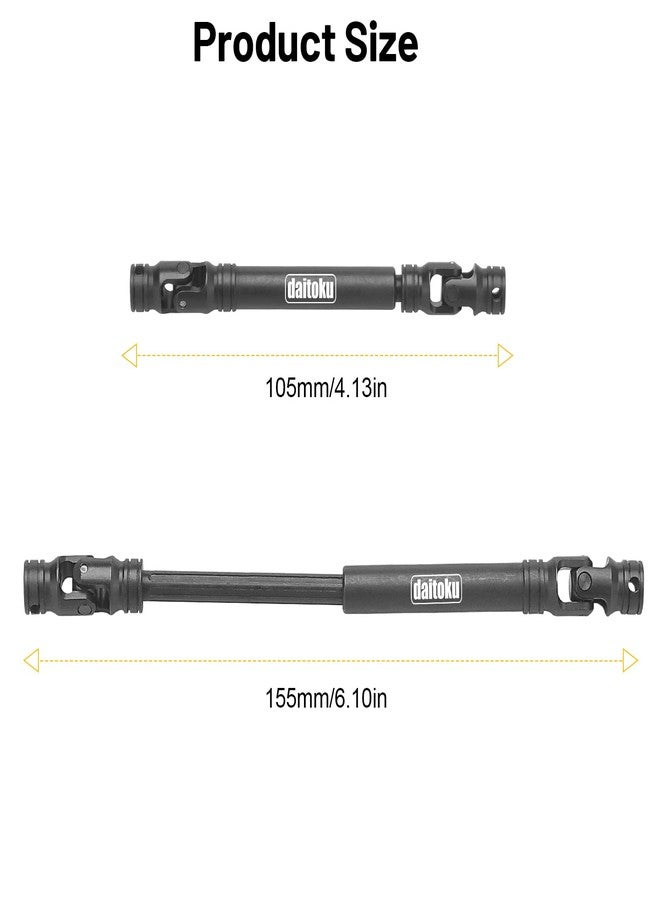 daitoku Steel Centre Drive Shaft CVD Driveshaft Upgrade Parts 105-155mm for 1/10 Axial SCX10 Redcat Gen7 /Pro RC4WD D90 RC Crawler Car (2PCS) - Image 5